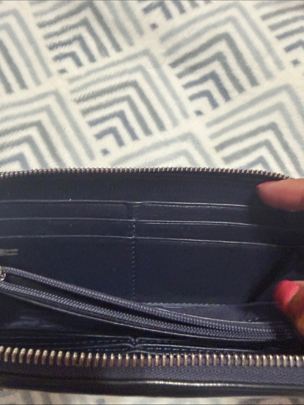 Jimmy Choo Star-Studded Black Patent  long Wallet EUC - Picture 13 of 16